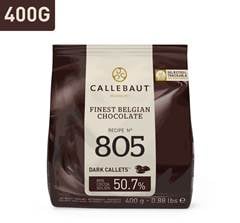  CHOCOLATE AMARGO 50,
	7% CACAU EM GOTAS CALLEBAUT 400 G 