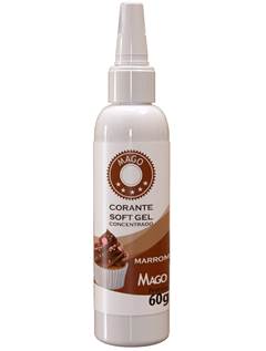 CORANTE SOFT GEL MARROM 60ML MAGO