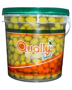 AZEITONA VERDE C/C MEDIA 2KG QUALLY
