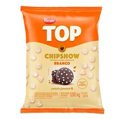  COBERTURA DE CHOCOLATE BRANCO EM GOTAS CHIPSHOW TOP HARALD 1,
	01 KG 