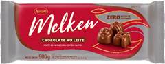  CHOCOLATE AO LEITE ZERO AÇÚCAR EM BARRA MELKEN HARALD 500 G 