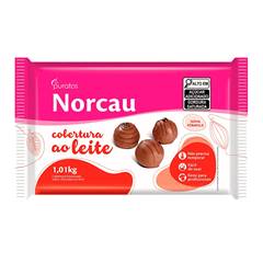 	COBERTURA DE CHOCOLATE AO LEITE EM BARRA NORCAU PREMIUM 1,01KG	