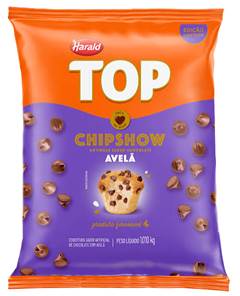 COBERTURA SABOR AVELÃ EM GOTAS CHIPSHOW TOP HARALD 1,01KG