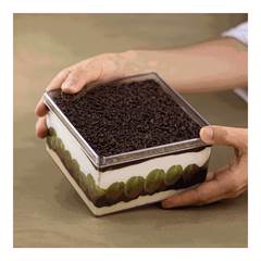 CAKE BOX QUADRADA CRISTAL COM TAMPA 1,5L BLUESTAR