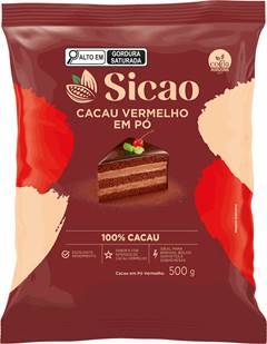  CACAU EM PÓ VERMELHO 100% SICAO 500 G 