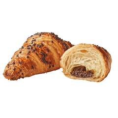 CROISSANT RECHEADO DE CACAU E AVELÃ BRIDOR 70G CAIXA COM 56 UNIDADES