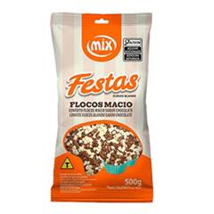 CONFEITO FLOCOS MACIO CHOCOLATE MESCLADO MIX 500G