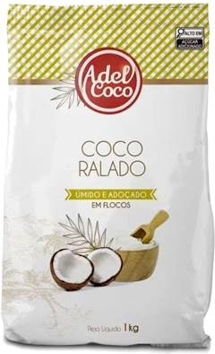 	COCO RALADO ÚMIDO ADOÇADO EM FLOCOS ADEL 1KG	
