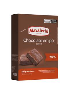 CHOCOLATE EM PÓ 70% CACAU MAVALÉRIO 200G