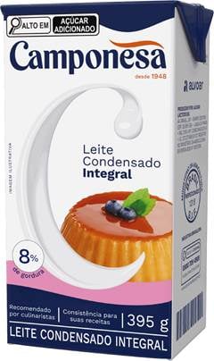 	LEITE CONDENSADO INTEGRAL CAMPONESA TETRA PAK 395G	