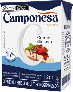 	CREME DE LEITE 17% CAMPONESA 200G	