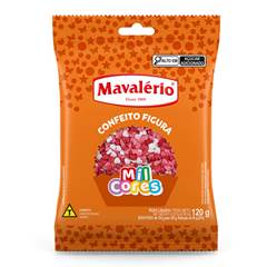 CONFEITO FIGURA CORAÇÃO MAVALÉRIO 120G