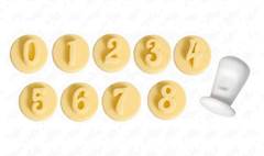 KIT CARIMBOS NÚMEROS GLAMOUR AMARELO BLUESTAR